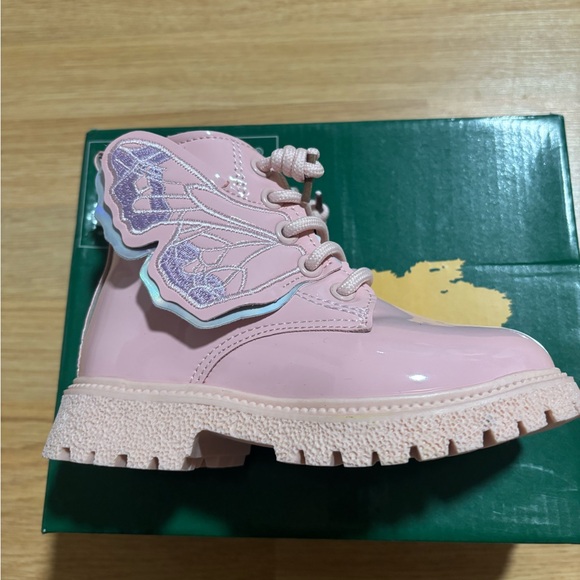 New “Dingdoucex” pink booties with plush interior size 10 with box - Picture 6 of 8